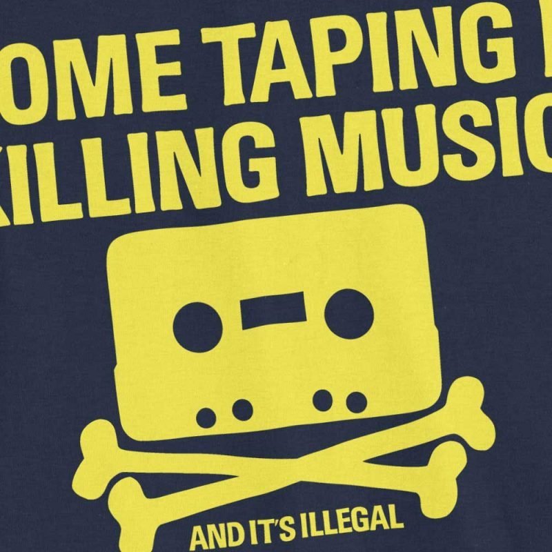 home taping is killing music shirt