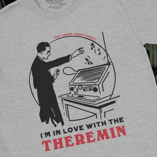 I am in love with the theremin Gildan 64000 Sport Grey Detail