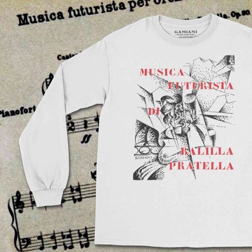 Musica Futurista Gildan 2400 White DetailP