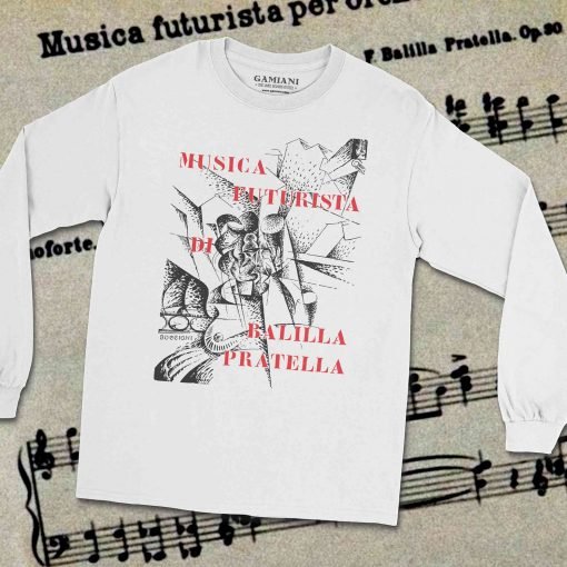 Musica Futurista Gildan 2400 White FrontP