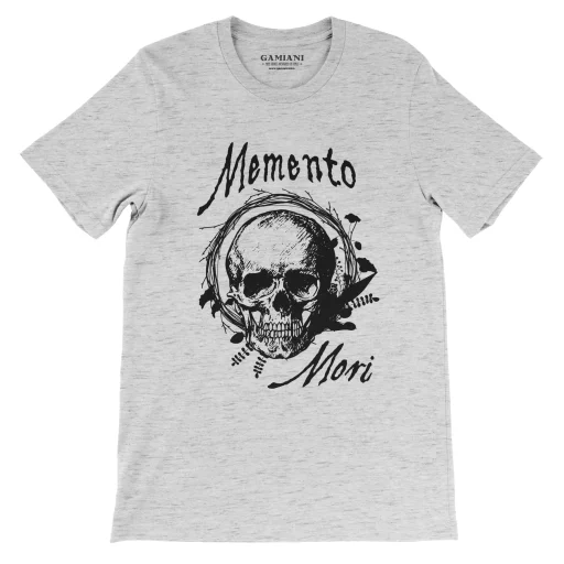 Memento Mori BellaCanvas 3001 Full Front Ash