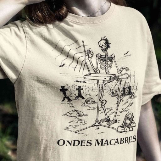 Theremin Ondes Macabres T Shirt Gildan 64000 Natural Woman