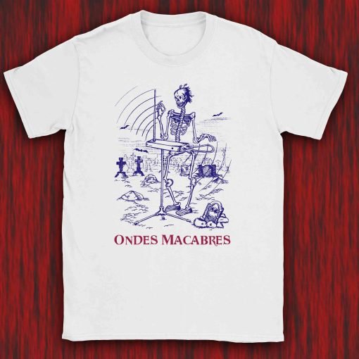 Theremin Ondes Macabres T Shirt Gildan 64000 White Front